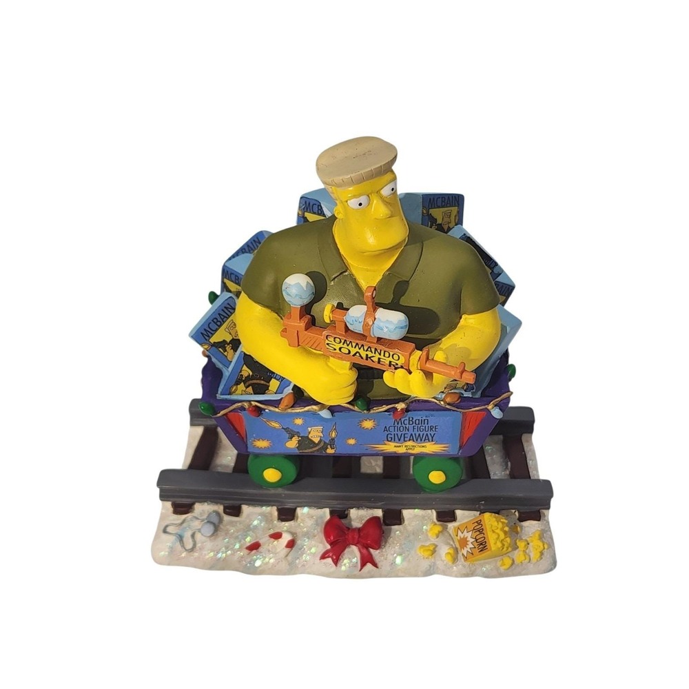 2005 The Simpsons Christmas Express Train "Have An Action Packed Christmas"